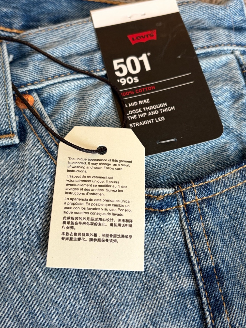 NWT Levis 501 90’s - Picture 3 of 4